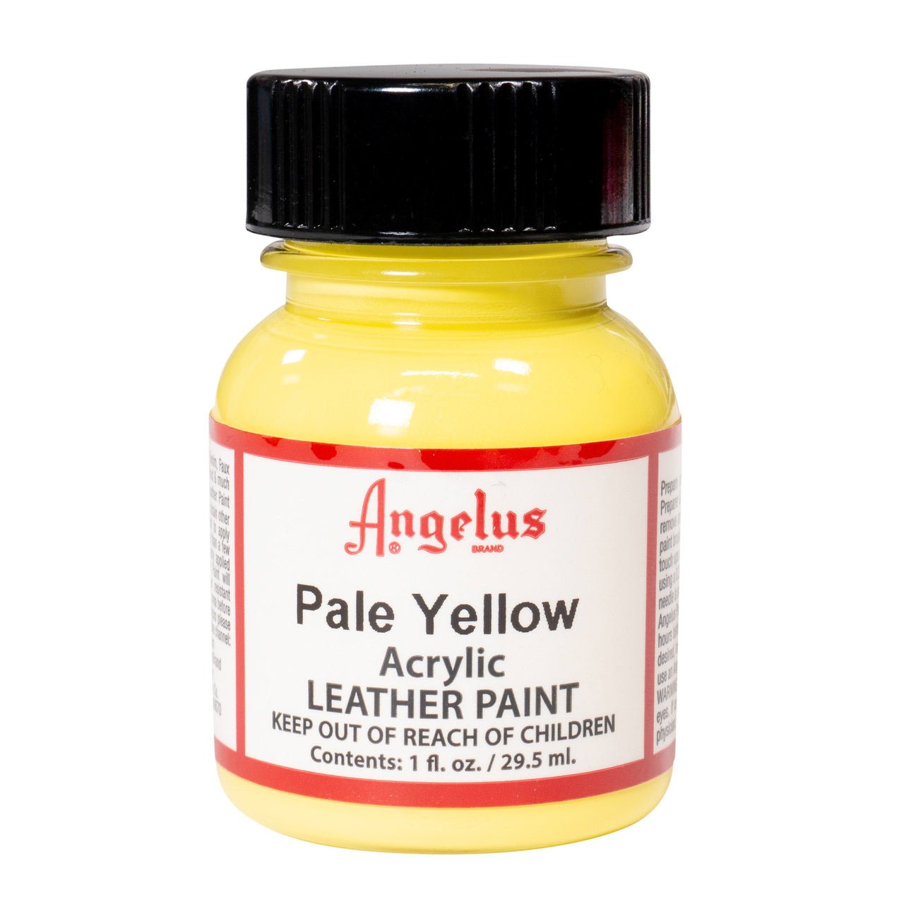 Angelus Acrylic Leather Paint - 1 oz. Bottle - Pale Yellow - merriartist.com