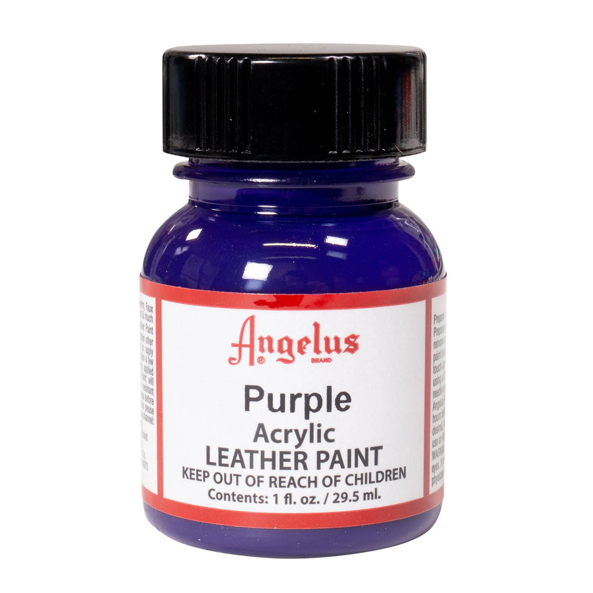 Angelus Acrylic Leather Paint - 1 oz. Bottle - Purple - merriartist.com