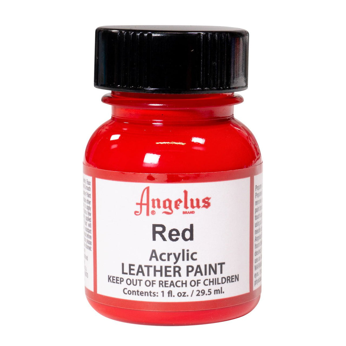 Angelus Acrylic Leather Paint - 1 oz. Bottle - Red - merriartist.com