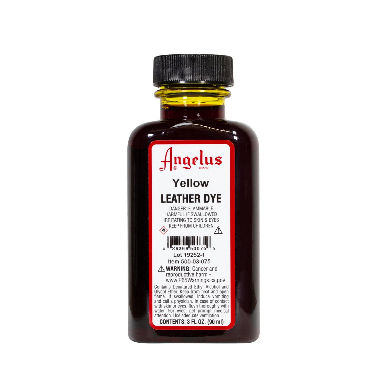 Angelus Leather Dye 3 fl oz (88.7 ml) - Yellow - merriartist.com