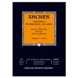 ARCHES Watercolor Rough Natural White 140 lb (300 gsm) 11.69x16.53 inch Pad (12 Sheets)