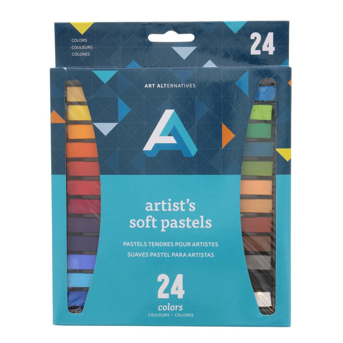 Soft Pastels Art Supplies Set of 24 Colored Chalk Pastels for Artists