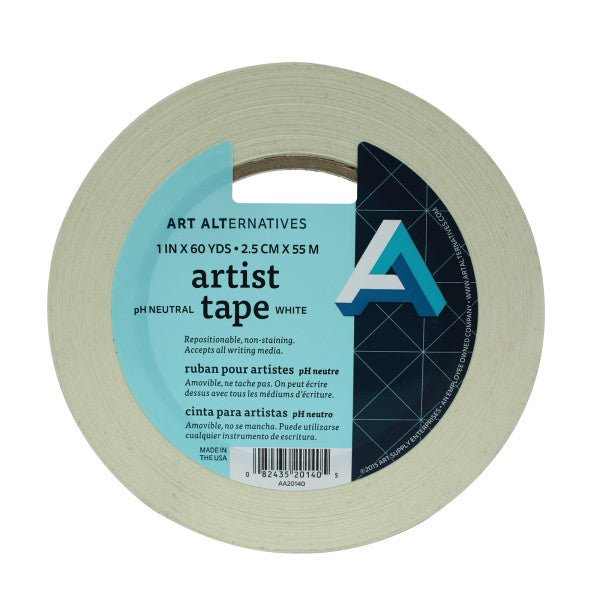 Art Alternatives Artist Tape 1 inch x 60 yards - White - merriartist.com