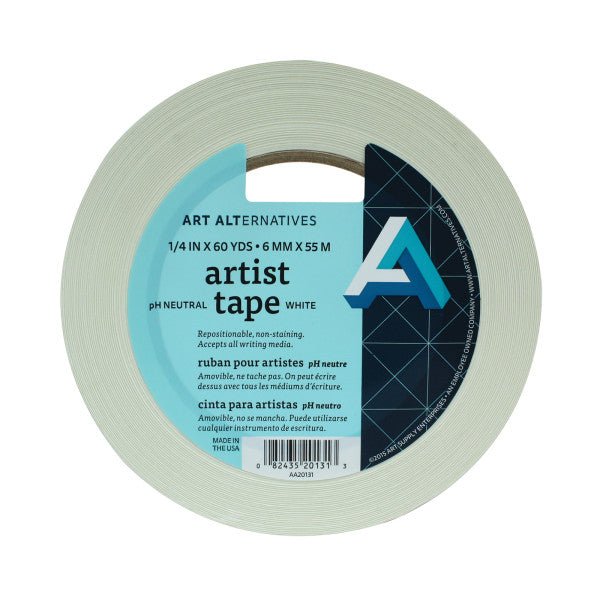 Art Alternatives Artist Tape 1/4 inch x 60 yards - White - merriartist.com