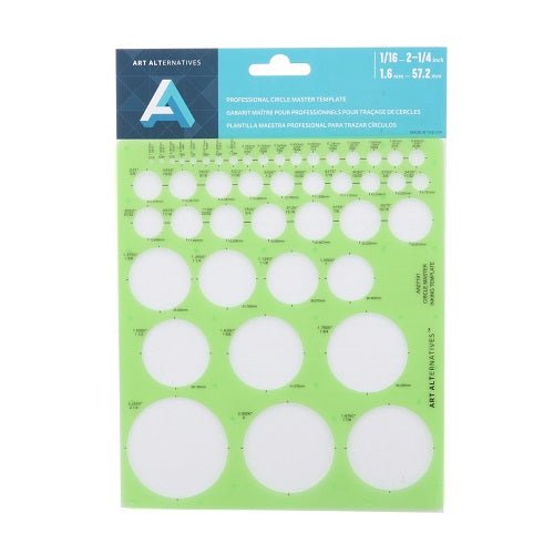 Art Alternatives Circle Master Template #1 (1/16 inch to 2-1/4 inch)