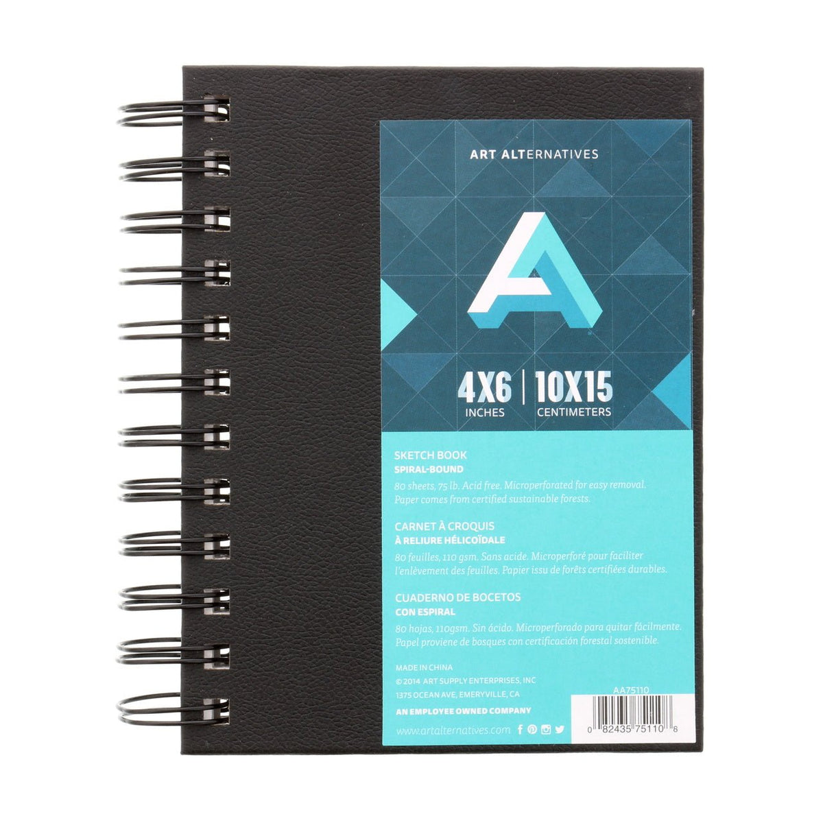 Art Alternatives Hardbound Sketchbook 5.5x8 110 sheets - 75lb