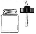 Badger Airbrush Replacement Part 50-0057 2oz. Glass Jar with Adapter - merriartist.com