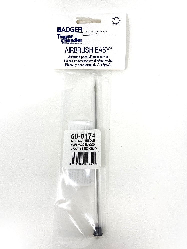 Badger Airbrush Replacement Part 50-0174 Medium Needle for 200 (Gravity Feed Only) - merriartist.com