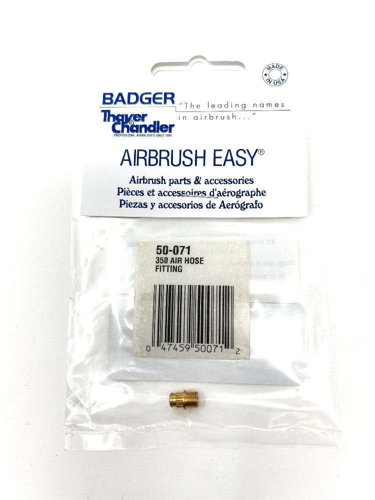 Badger Airbrush Replacement Part 50-071 Air Hose Fitting f. Model 350 - merriartist.com