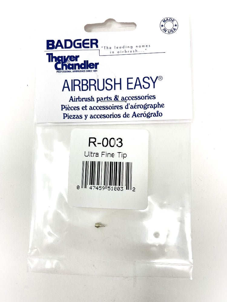 Badger Airbrush Replacement Part R-003 Ultra Fine Tip - merriartist.com