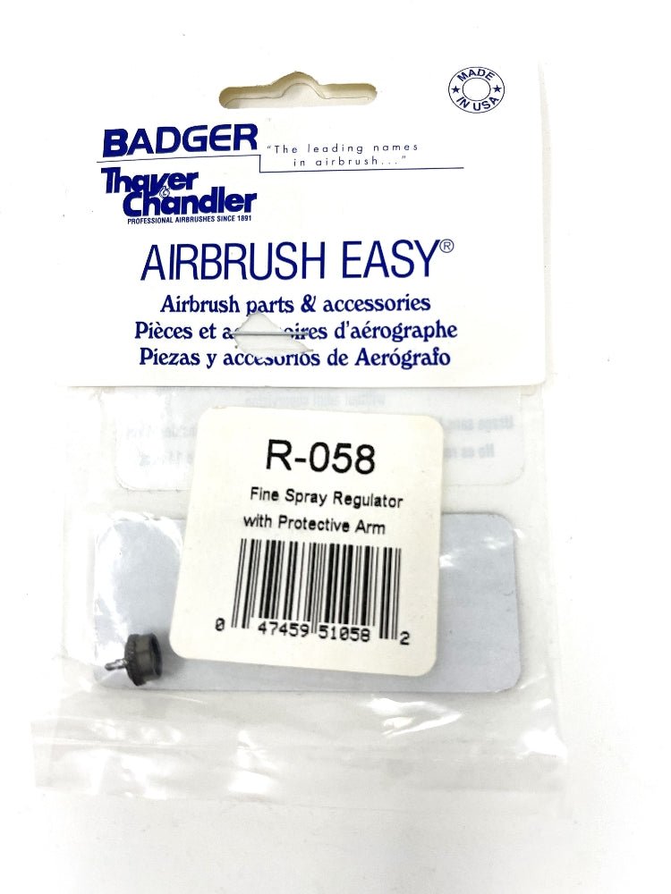 Badger Airbrush Replacement Part R-058 Fine Spray Regulator w/Protective Arm - merriartist.com