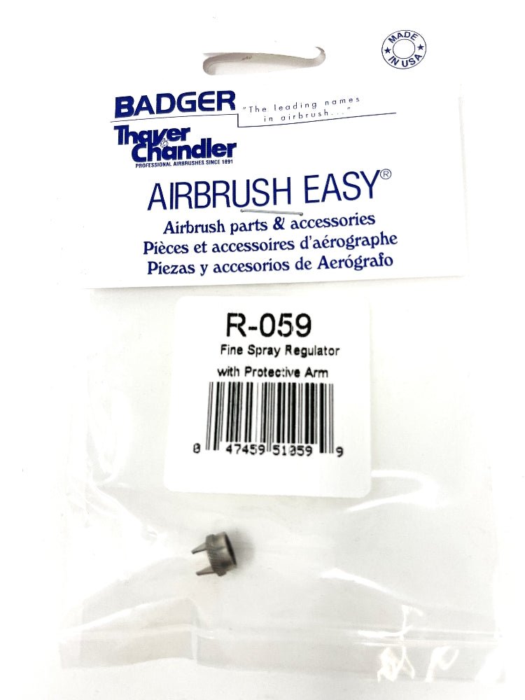 Badger Airbrush Replacement Part R-059 Ultra Fine Spray Regulator w/Protective Arm - merriartist.com