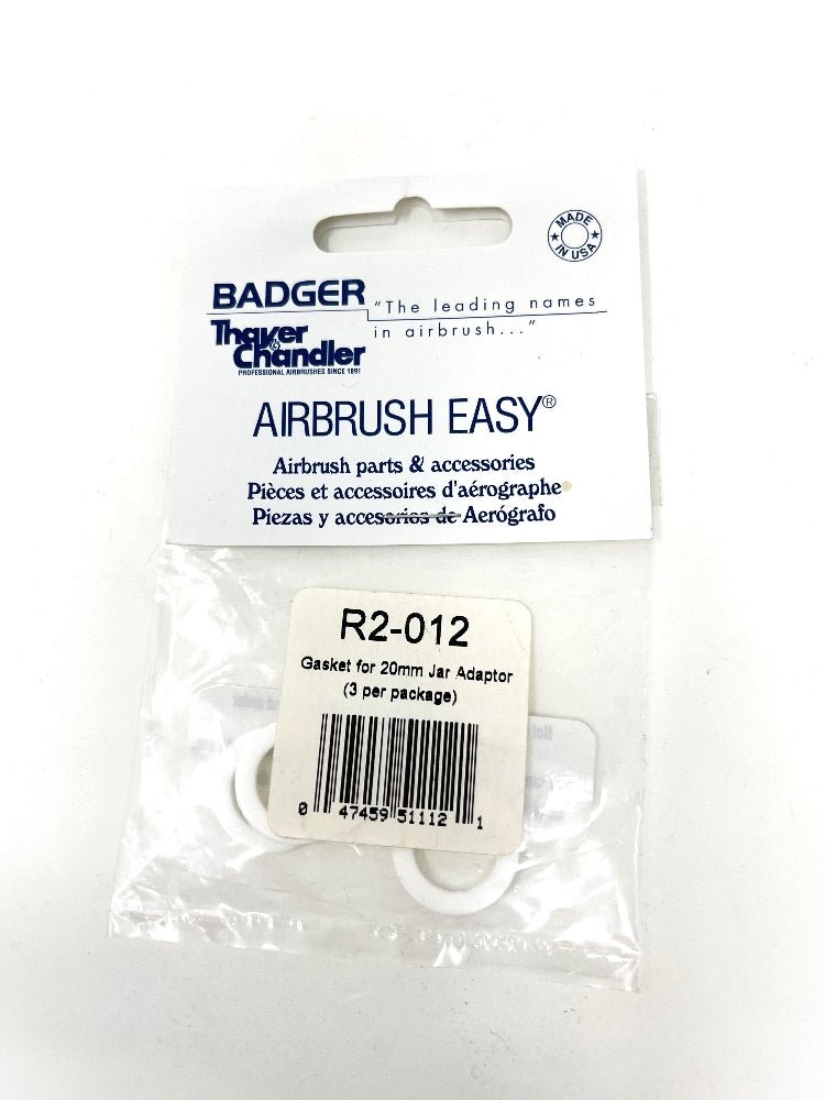Badger Airbrush Replacement Part R2-012 Gasket for 20mm Jar Adaptor (3 per pkg.) - merriartist.com