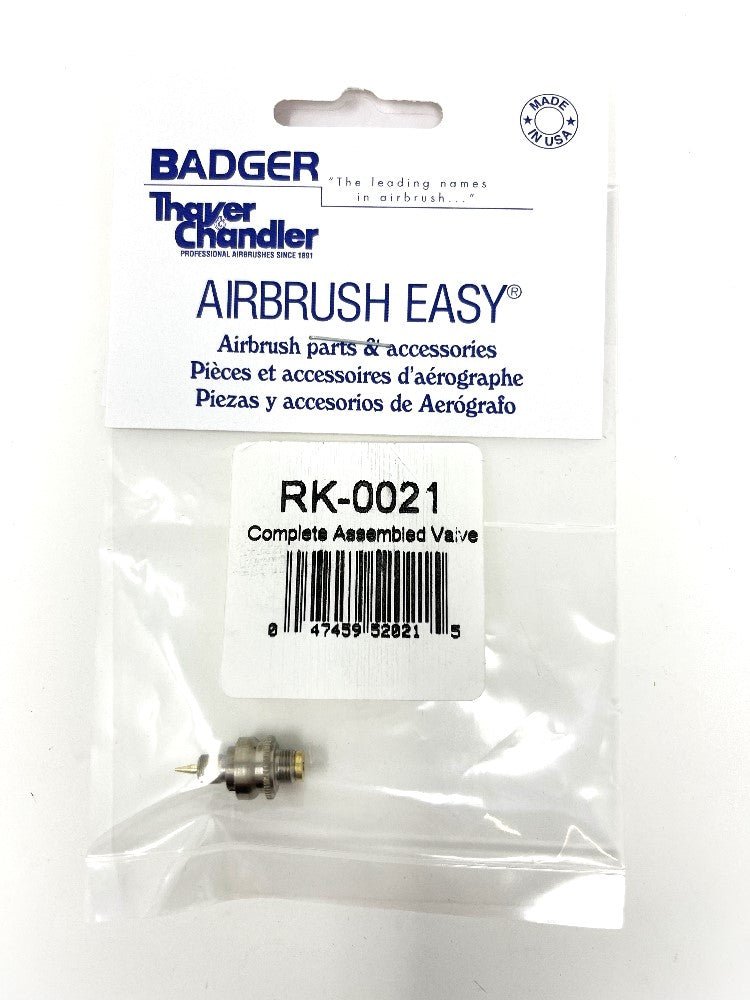 Badger Airbrush Replacement Part RK-0021 Complete Assembled Valve - merriartist.com