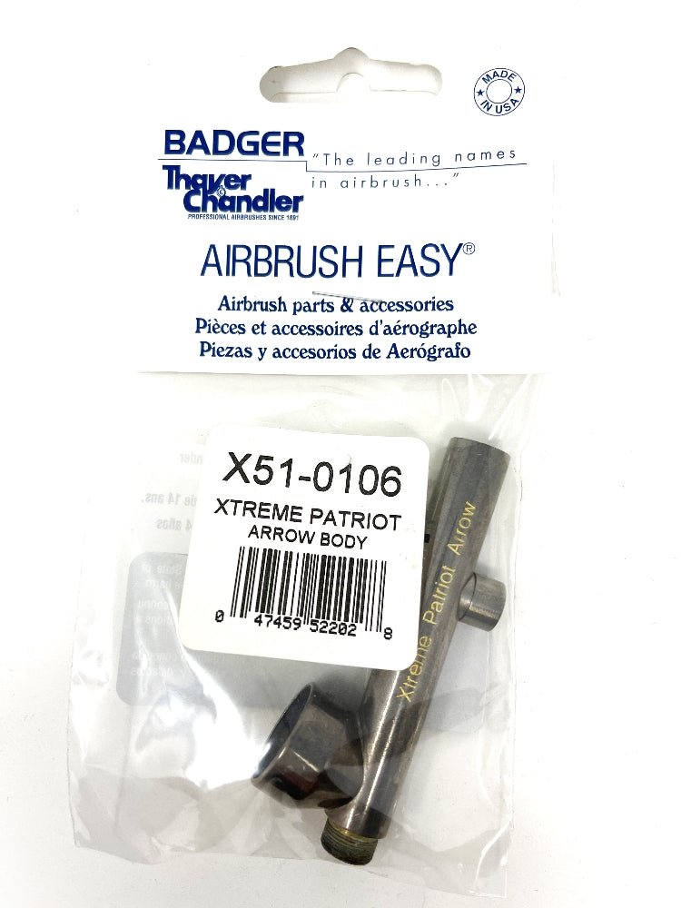 Badger Airbrush Replacement Part Xtreme Patriot Arrow Accuracote Airbrush Body - merriartist.com