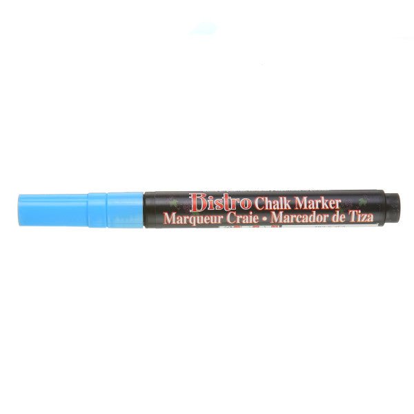 Bistro Chalk Marker 3mm Extra Fine Tip - Fluorescent Light Blue - merriartist.com
