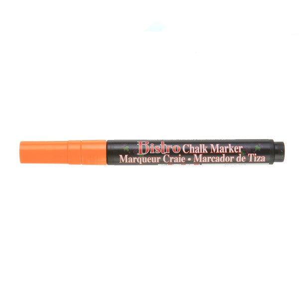 Bistro Chalk Marker 3mm Extra Fine Tip - Fluorescent Orange - merriartist.com