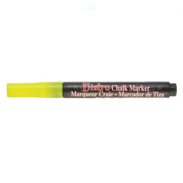 Bistro Chalk Marker 3mm Extra Fine Tip - Fluorescent Yellow - merriartist.com