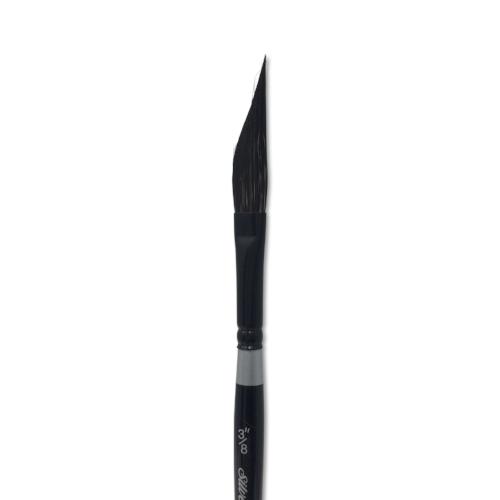 Black Velvet Watercolor Brush - Dagger Striper 3/8 inch - merriartist.com
