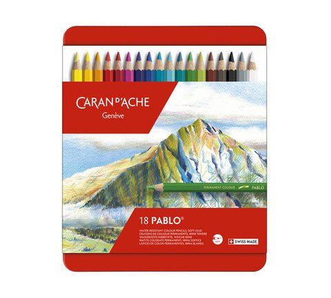 Caran d'Ache Pablo Colored Pencils - set of 18 - merriartist.com