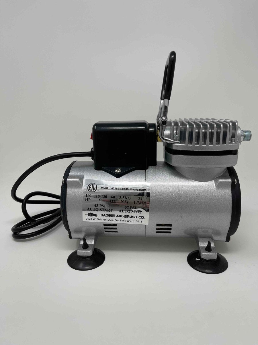 Clearance - Badger Airstorm 180-15 Airbrush Compressor with auto shut-off NEW - The Merri Artist - merriartist.com