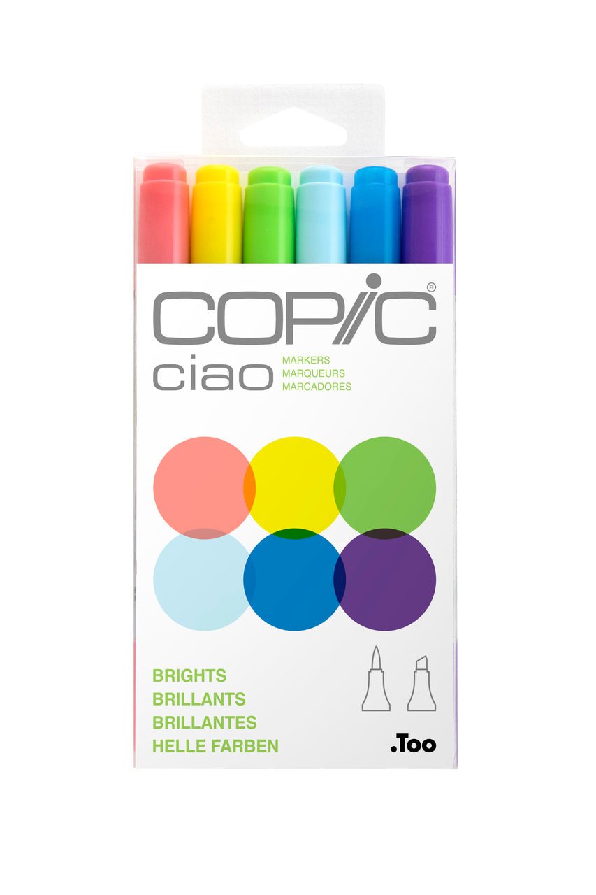 Copic CIAO 6 Marker Set - Brights - merriartist.com