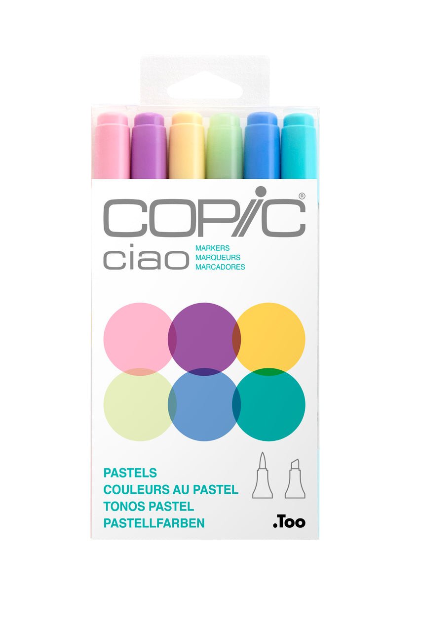 Copic CIAO 6 Marker Set - Pastels - merriartist.com