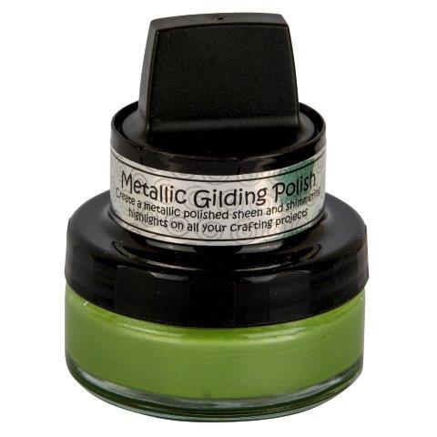 Cosmic Shimmer Metallic Gilding Polish 50 ml - Citrus Green - merriartist.com