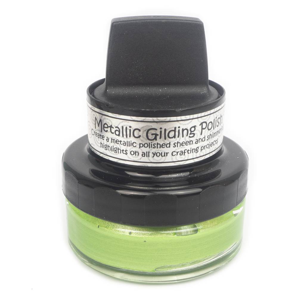 Cosmic Shimmer Metallic Gilding Polish 50 ml - Lime Burst - The Merri Artist - merriartist.com