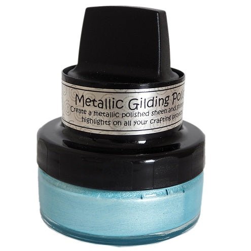 Cosmic Shimmer Metallic Gilding Polish 50 ml - Powder Blue - merriartist.com