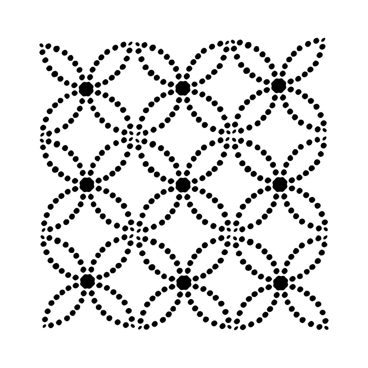 Crafters Workshop Stencil 6X6 - Dotted Rings - merriartist.com