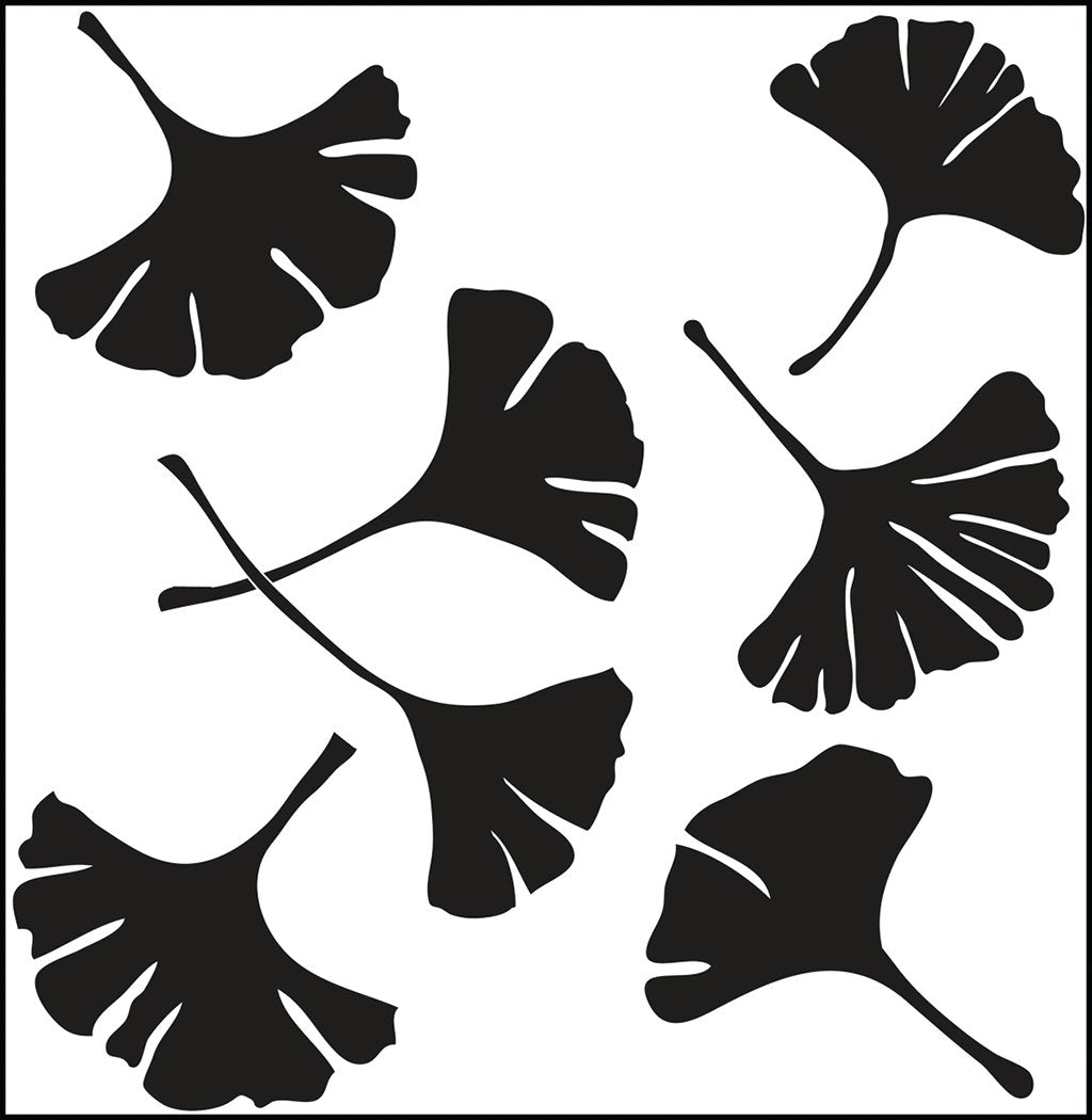 Crafters Workshop Stencil 6X6 - Ginkgo Leaves - merriartist.com