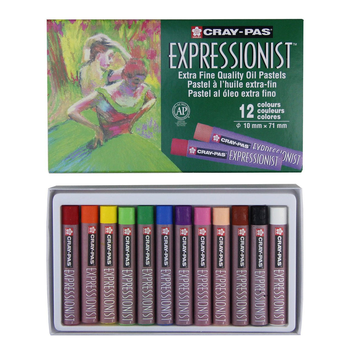 Cray-Pas Expressionist Oil Pastels set of 12 - merriartist.com