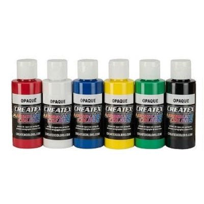 Createx Airbrush Colors Set of 6 Opaque colors - merriartist.com