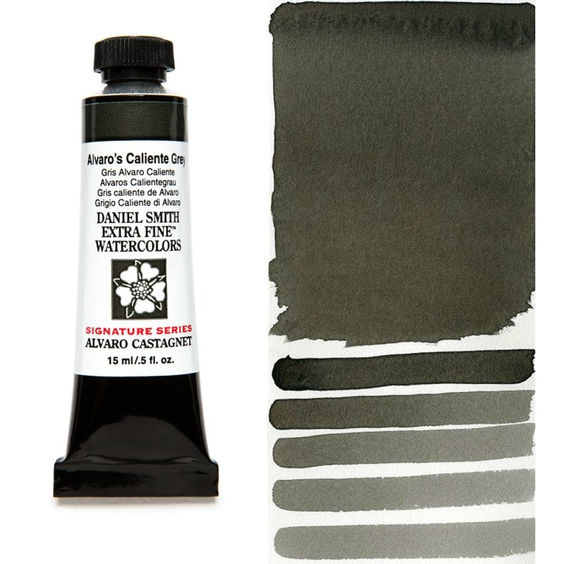 Daniel Smith Extra Fine Watercolor - Alvaro's Caliente (warm) Grey 15 ml - merriartist.com