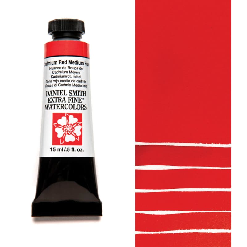 Daniel Smith Extra Fine Watercolor - Cadmium Red Medium Hue 15 ml - merriartist.com
