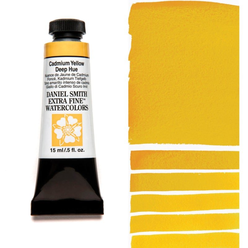 Daniel Smith Extra Fine Watercolor - Cadmium Yellow Deep Hue 15 ml - merriartist.com