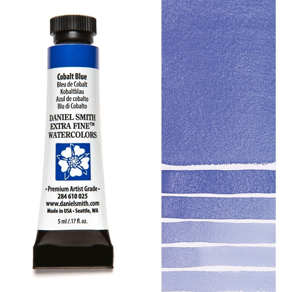 Daniel Smith Extra Fine Watercolor - Cobalt Blue 5 ml (small tube) - merriartist.com