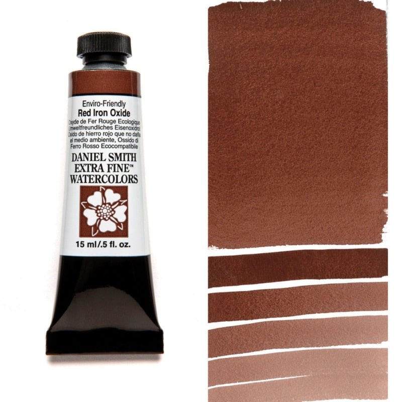 Daniel Smith Extra Fine Watercolor - Enviro-friendly Red Iron Oxide 15 ml - merriartist.com