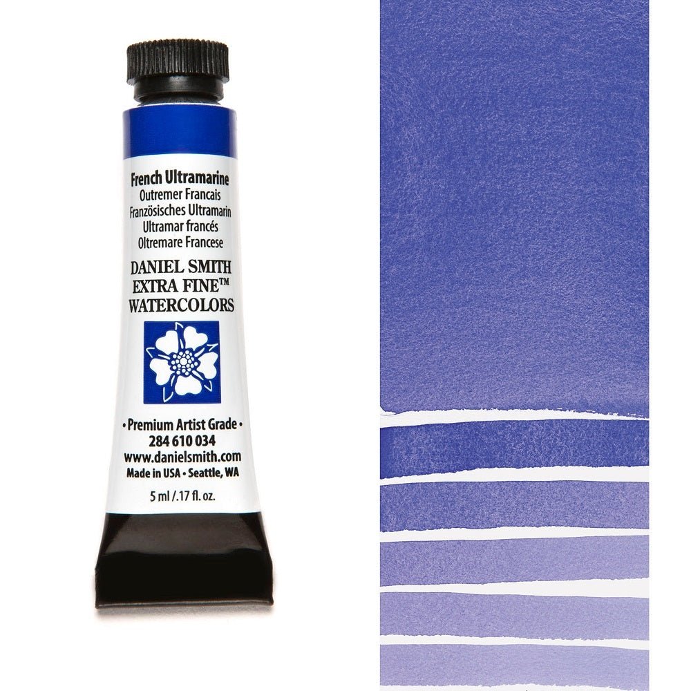 Daniel Smith Extra Fine Watercolor - French Ultramarine 5 ml (small tube) - merriartist.com