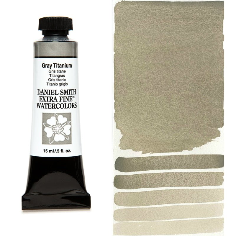 Daniel Smith Extra Fine Watercolor - Gray Titanium 15 ml - merriartist.com