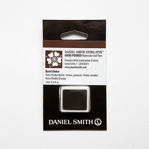 Daniel Smith Extra Fine Watercolor Half Pan - Burnt Umber - merriartist.com