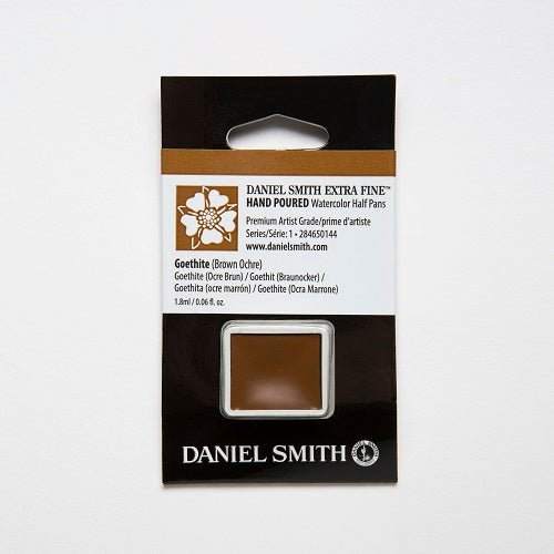 Daniel Smith Extra Fine Watercolor Half Pan - Goethite (Brown Ochre) - merriartist.com
