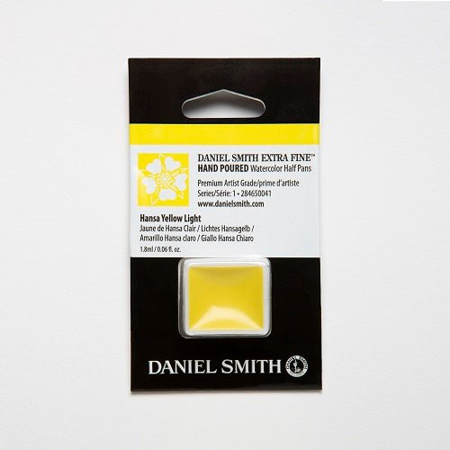 Daniel Smith Extra Fine Watercolor Half Pan - Hansa Yellow Light - merriartist.com