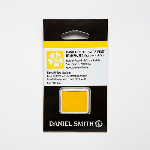 Daniel Smith Extra Fine Watercolor Half Pan - Hansa Yellow Medium - merriartist.com