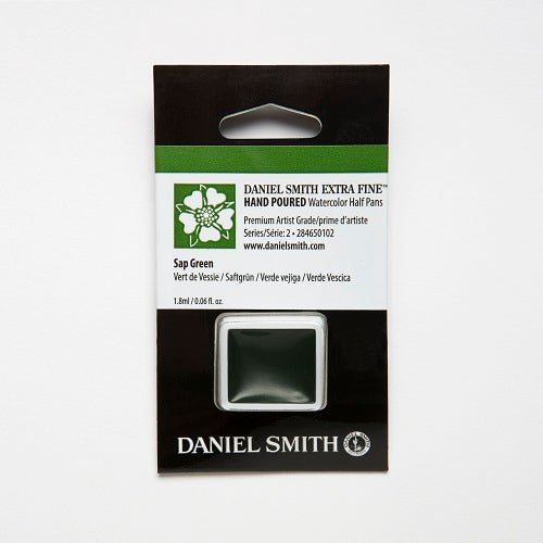 Daniel Smith Extra Fine Watercolor Half Pan - Sap Green - merriartist.com