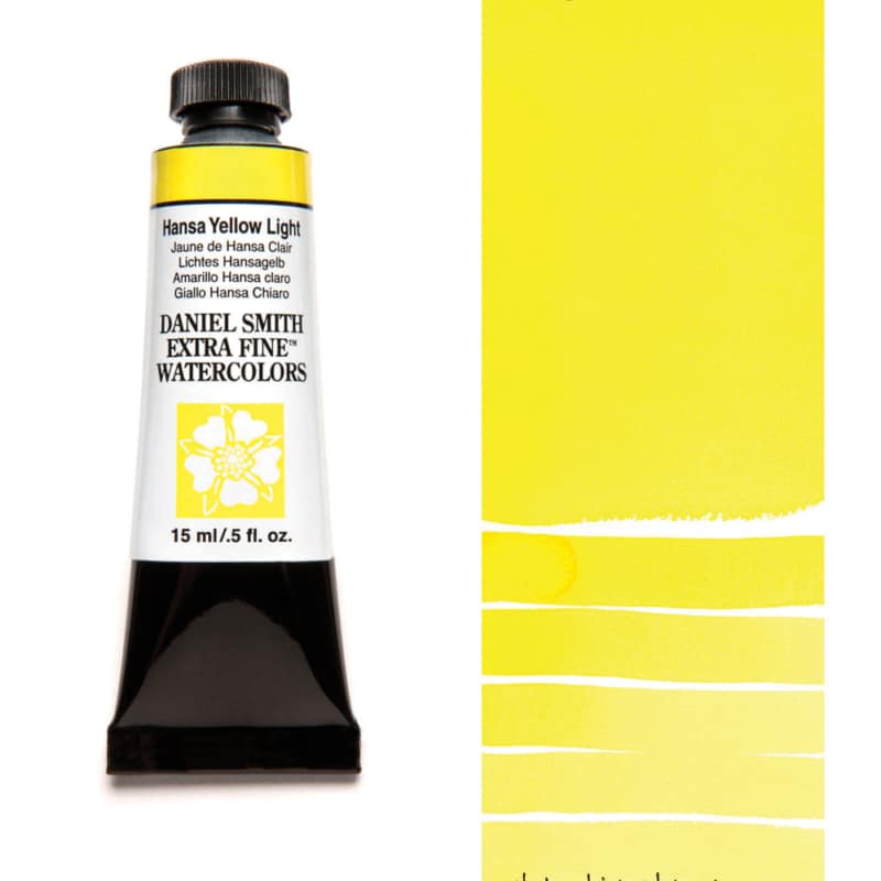 Daniel Smith Extra Fine Watercolor - Hansa Yellow Light 15 ml - merriartist.com