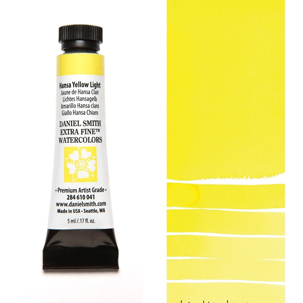 Daniel Smith Extra Fine Watercolor - Hansa Yellow Light 5 ml (small tube) - merriartist.com