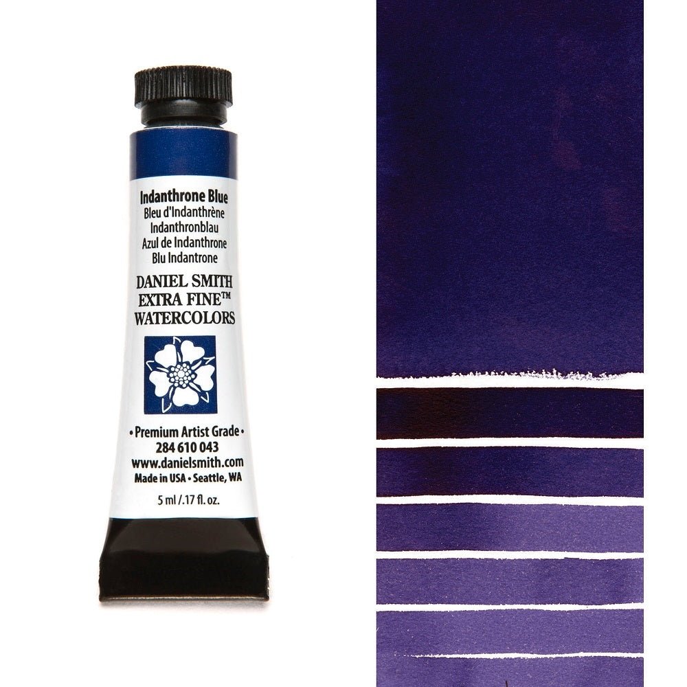 Daniel Smith Extra Fine Watercolor - Indanthrone Blue 5 ml (small tube) - merriartist.com