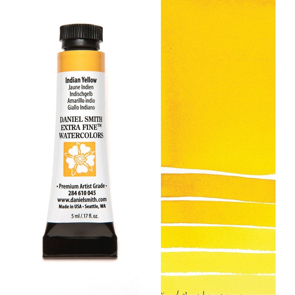 Daniel Smith Extra Fine Watercolor - Indian Yellow 5 ml (small tube) - merriartist.com